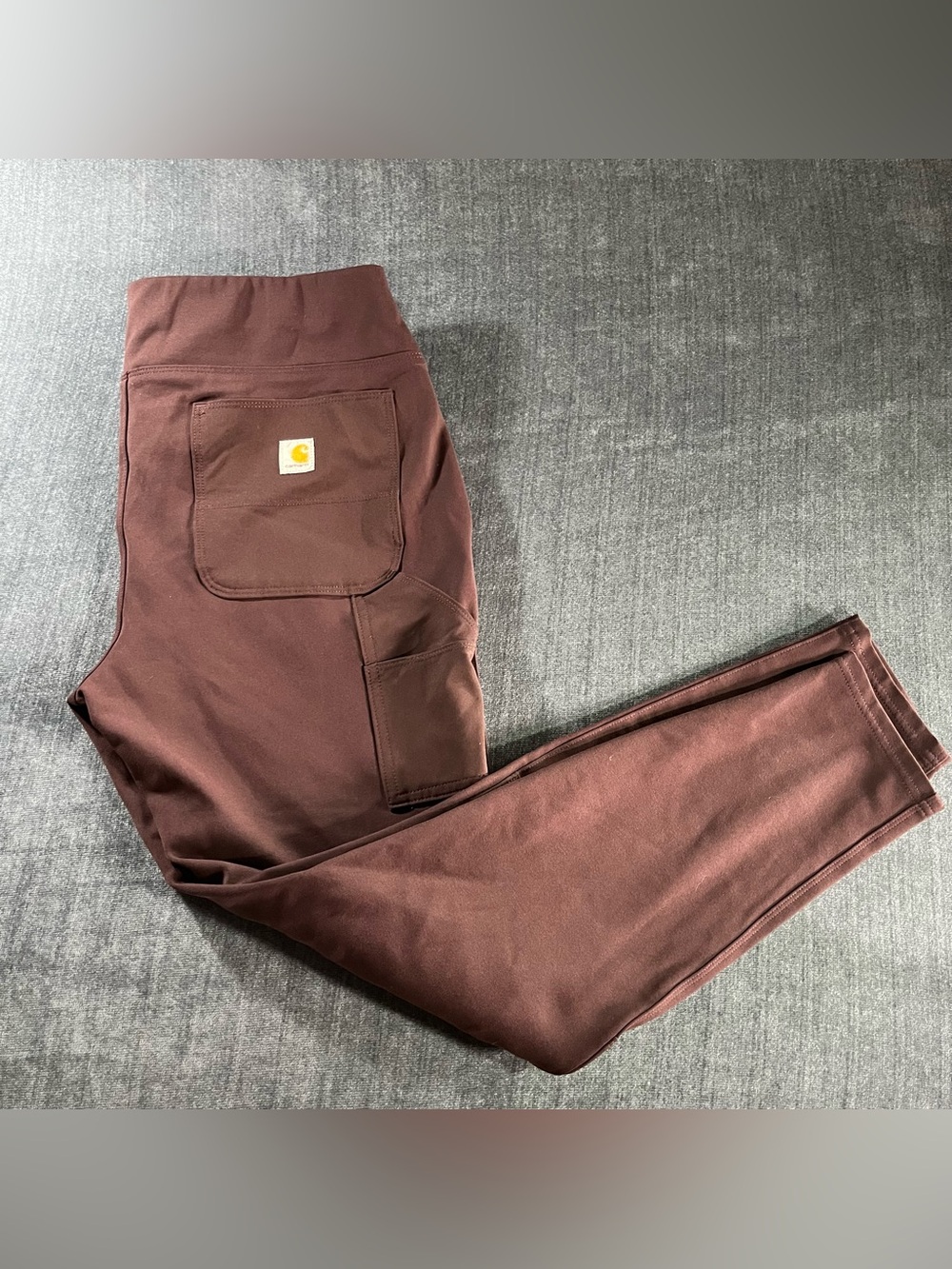 Carhartt Force Fitted Midweight Utility Leggings women size large burgundy